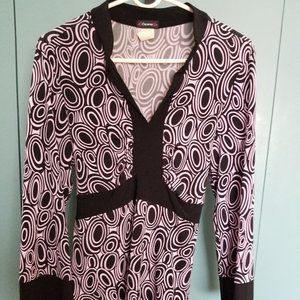 Purple & Black "Marsha Brady" top
